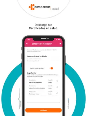 Compensar Salud android App screenshot 2